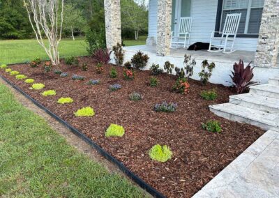 Fresh Landscaping Front Porch